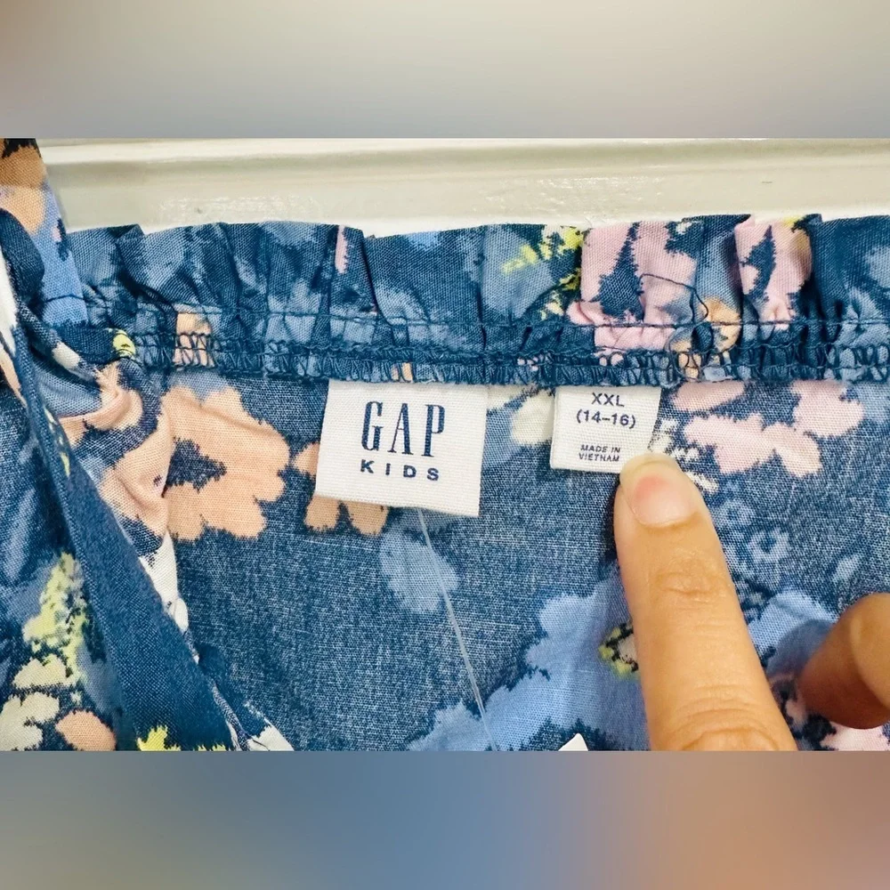 GAP Kids Blue Floral Dress - Size Youth XXL (14-16) | New with Tag